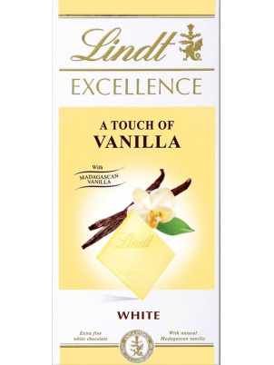 LINDT Excellence белый шоколад с ванилью 100г