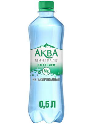 Aqua Minerale Вода c магнием негазированная, питьевая 500мл 500 мл