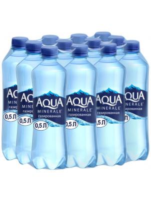 Aqua Minerale Вода газированная, питьевая 12шт х 500мл 12 шт