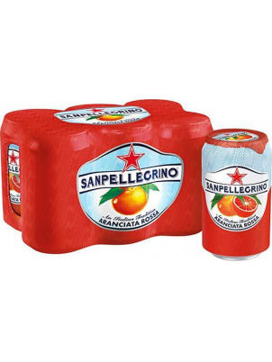 San Pellegrino Газированный напиток Aranciata Rossa, Розовый апельсин  6шт х 330мл