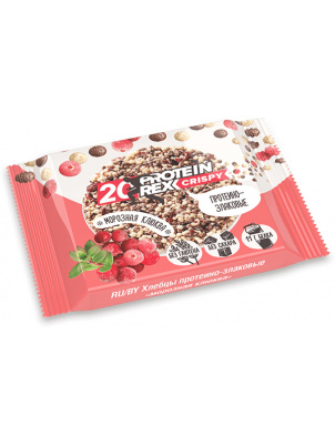 ProteinRex Протеино-злаковвые хлебцы 20% CRISPY 55g  Морозная клюква 55 г