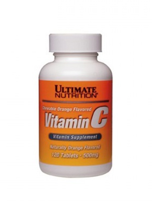 Ultimate Nutrition Vitamin C Chewable 500mg 120 tab 120 жевательных таблеток
