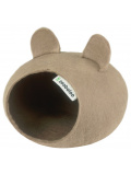 Zoobaloo Домик для грызунов, с ушками, кофе с молоком, XS, арт. 683