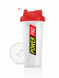 Power Pro  Шейкер Power Pro сетка c шариком ( арт СО3 ) 600 мл