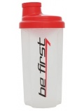 Be First Шейкер TS900TR 500ml прозрачный с красной крышкой