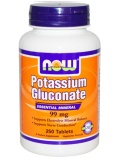 NOW  Potassium Gluconate 99mg 250 tab