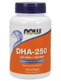NOW  DHA-250 120 softgels