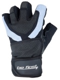 Be First Перчатки с фиксатором черно-белые 712