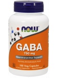 NOW  GABA 750mg 100 cap