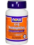 NOW  4X6 Acidophilus 60 cap