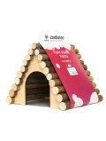 Zoobaloo Домик для грызунов треугольный большой, 23х20х17см, арт.607