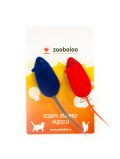 Zoobaloo Набор Бархатных мышей с пищалкой 2 шт, арт. 2091