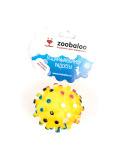 Zoobaloo Мяч мина разноцветная с пищалкой 7 см, арт. 314