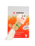 Zoobaloo Сизалевая когтеточка цилиндр Заяц 15 см, арт. 329