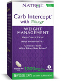 Natrol Carb Intercept 3 with Phase2®+Cr 3 Green Tea 60caps