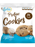 Solvie  Печенье протеиновое 50гр  кокосовое с шоколадными чипсами