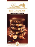 LINDT Les Grandes темный шоколад с цельным фундуком 150г