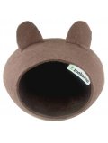 Zoobaloo Домик для грызунов, с ушками, какао, XS, арт. 687