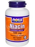 NOW  Niacin 500mg Sustained Release 250 tab