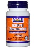 NOW  Natural Resveratrol 200mg 60 vcap