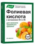Эвалар Фолиевая кислота с витаминами B12 и B6