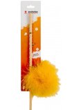 Zoobaloo Дразнилка меховой мячик на палочке бамбук 60 см, арт. 125