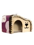 Zoobaloo Домик для грызунов Волна левый угол большой, 28х15х17см, арт.626L