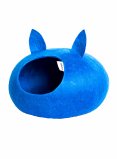 Zoobaloo Домик для кошек и собак WoolPetHouse, круглый, размер L, с ушками