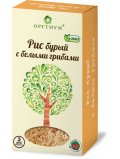 Оргтиум Рис бурый экологическое с белыми грибами  180г