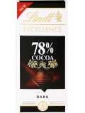 LINDT Excellence горький шоколад 78% какао 100г