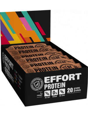 EFFORT Протеиновый батончик Protein 20шт х 60гр Соленая Карамель со Вкусом Брауни 20 шт.