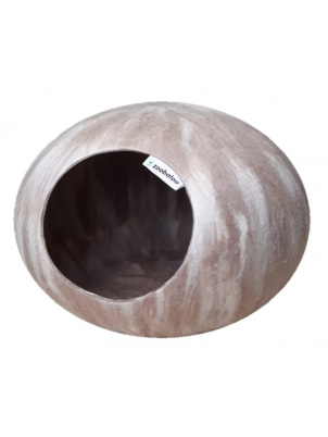 Zoobaloo Домик-слипер круглый, размер L, без ушек, молочный шоколад арт.90896 