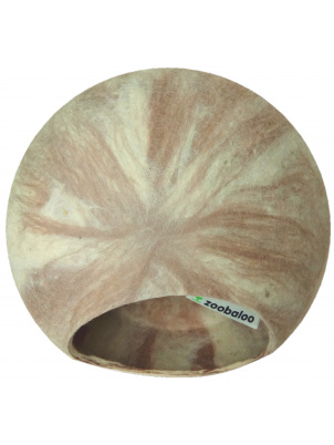 Zoobaloo Домик для грызунов  без ушек, без ушек,молочный шоколад, XS, арт. 90940 