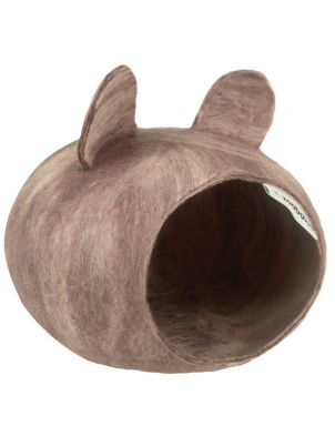 Zoobaloo Домик для грызунов, с ушками, розовый жемчуг, XS, арт. 685 