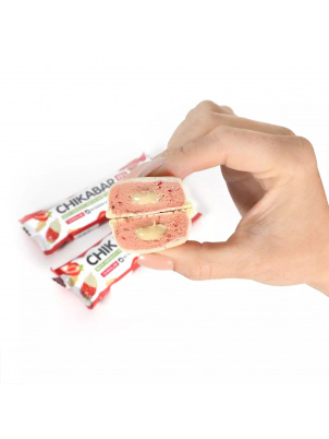 CHIKALAB Протеиновый батончик CHIKABAR 60g Клубника со сливками 60 г