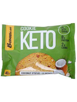 Bombbar Протеиновое печенье Кето 40 гр Со вкусом кокосового птифура и миндаля 40 г