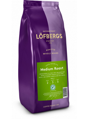 Lofbergs Кофе в зёрнах Lofbergs Medium Roast 1kg 1 кг