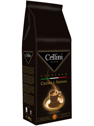 Cellini Кофе в зёрнах Cellini Crema e aroma  500g 500 г