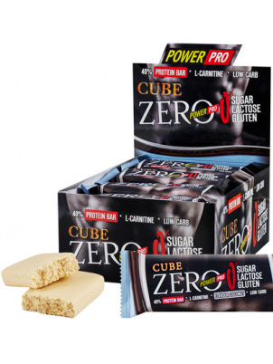 Power Pro  Батончик ZERO CUBE 40% белка Без сахара 20шт х 50г Кокос 50 г