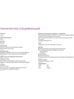 HEALBE Умный фитнес-браслет HEALBE GoBe3, Серый 
