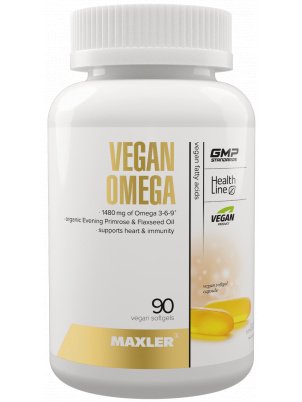 Maxler Omega Vegan (3-6-9 Fatty acid with Evening Primrose) 90 softgels 90 капсул