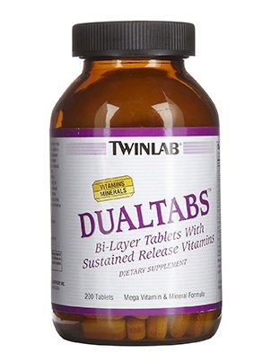 TwinLab Dualtabs Mega Vitamin & mineral formula 200 tab