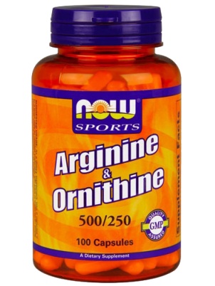 NOW  Arginine & Ornithine 100 cap 100 капсул