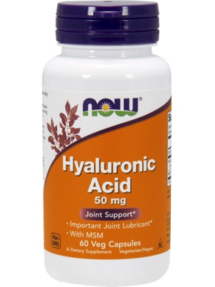 NOW  Hyaluronic Acid MSM 50mg 60 cap 60 капсул