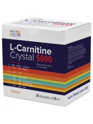 Liquid&Liquid L-Carnitine Crystal 5000 Box 20amp x 25ml