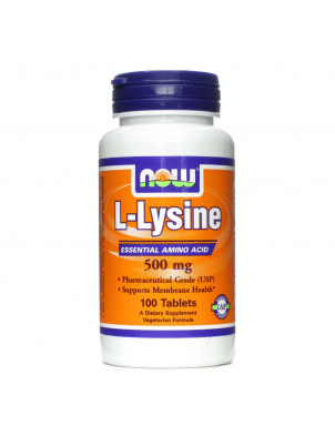 NOW  L-Lysine 500mg 250 cap 250 капсул