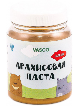 Vasco Сладкая Арахисовая паста 320 гр.