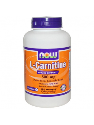 NOW  L-Carnitine 500mg 180 cap 180 капс