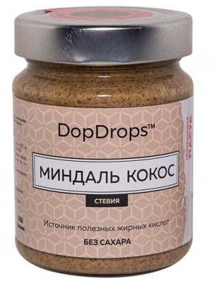 DopDrops Миндально-Кокосовая паста c протеином 265g