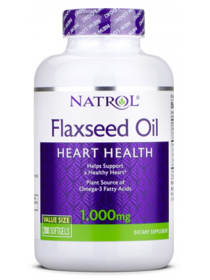 Natrol Flax Seed Oil 1000mg 200caps 200 капс.